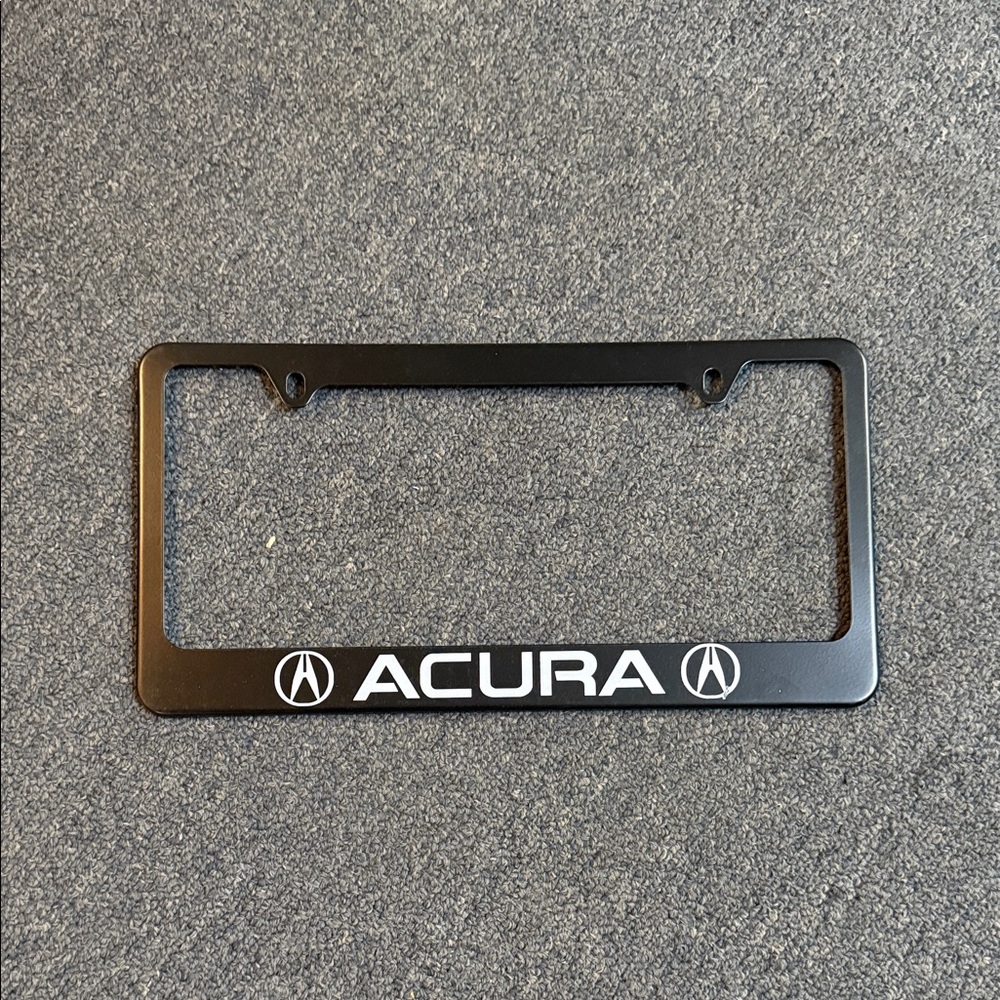 Acura Black Metal License Plate Frame